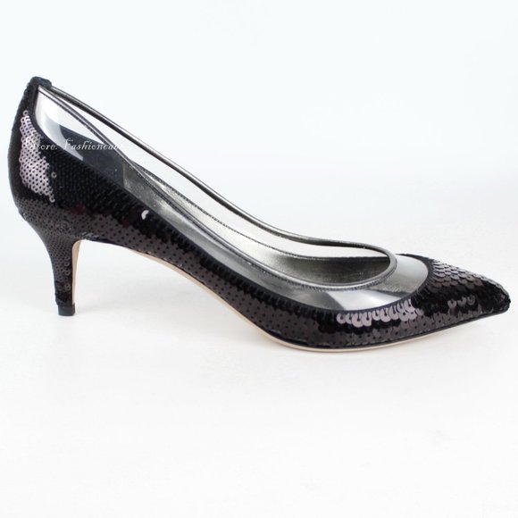 NEW VALENTINO GARAVANI Pumps- RUNWAY-SEQUIN DOLLYBOW - Picture 9 of 15